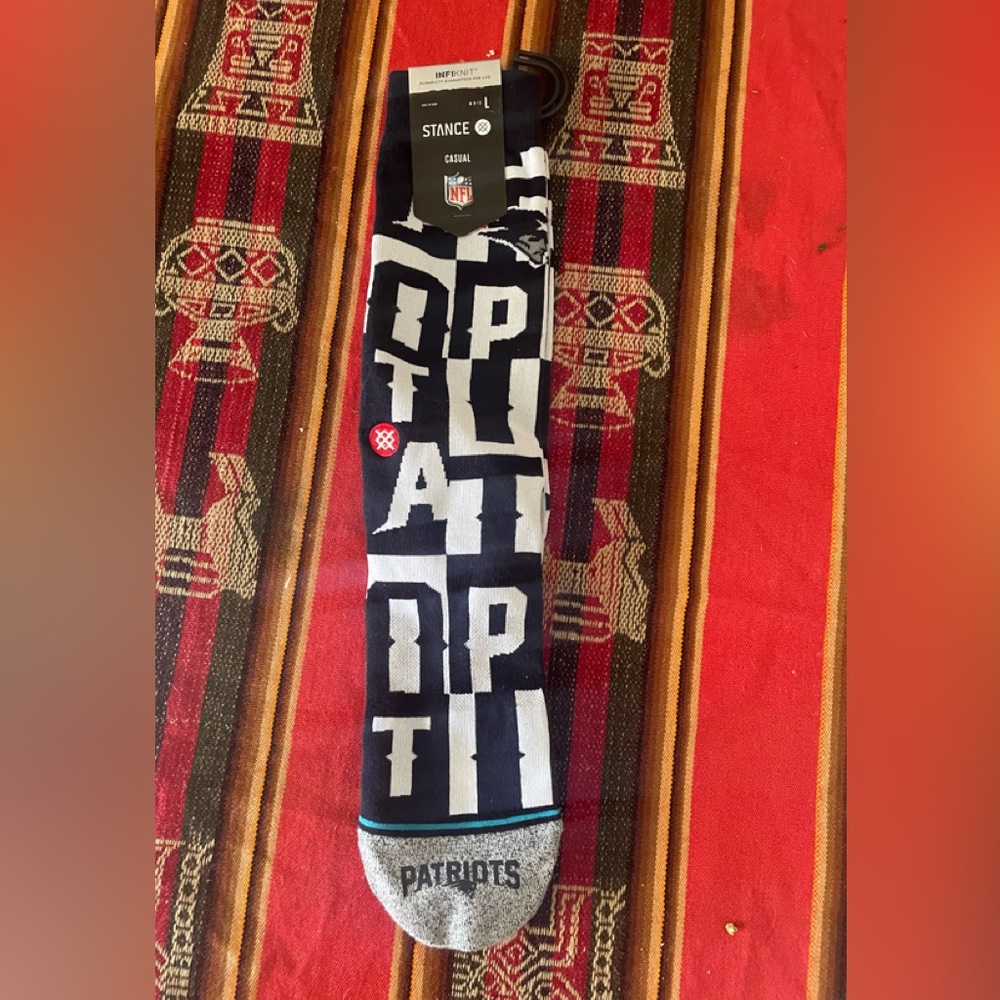 Men’s Stance NFL Patriots Casual Large Socks